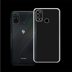 Ốp lưng/Case có viền CHE CAMERA cho điện thoại VSMART JOY 4 - Ốp dẻo cao cấp trong suốt, bảo vệ điện thoại - Hàng Chính Hãng