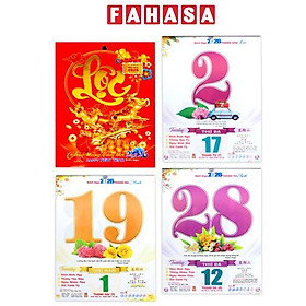 Bloc Lịch Trung 4 Màu 2026 - Sắc Hoa - Sách Thời Đại STĐ-NST11