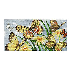 Stamped Butterfly Pre Printed Cross Stitch Kit 11CT Dimensions Needlecrafts