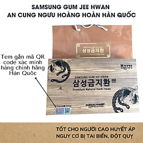 AN CUNG NGƯU HOÀNG HỘP GỖ 60 VIÊN ( BỔ NÃO) HÀN QUỐC