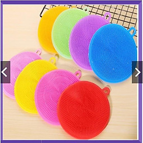 Mua MIẾNG RỬA BÁT -CHÉN-XOONG NỒI SILICON CÓ MÓC TREO TIỆN DỤNG