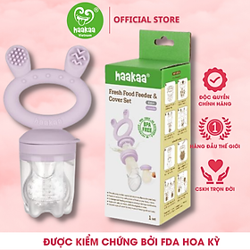 Túi nhai ăn dặm, chống hóc cho bé Haakaa. Chất liệu silicone cao cấp, an toàn. Không chứa BPA, PVC và phthalate