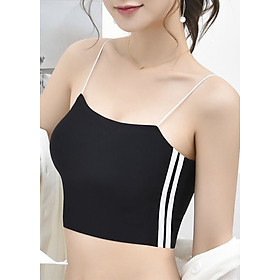 Áo Bra Nữ Su Đúc 2 Dây Kẻ Sọc Dáng Thể Thao Có Đệm Ngực - ZA1109