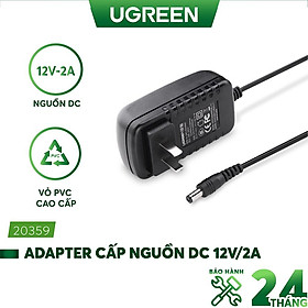 Mua Adapter cấp nguồn DC 12V/2A UGREEN 20359 đạt chuẩn 3C dài 1.5m dùng cho Router  Modem  Wifi  TV Box  Switch - Hàng chính hãng