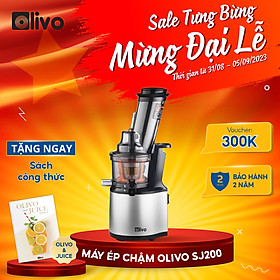 Mua Máy Ép Chậm OLIVO SJ200  Hàng Chính Hãng  Ép Kiệt Bã 98% - Tốc Độ Chậm 39 vòng/phút - Thương Hiệu Mỹ