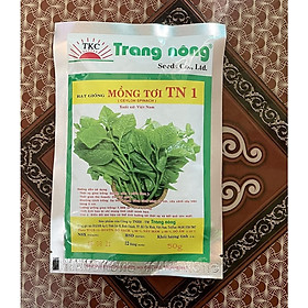 Hạt giống Mồng Tơi TN1 Trang Nông - 50gr Cây lớn, lá tròn, to, hơi dày, màu xanh đậm, ăn ngon, mềm