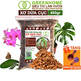 Xơ Dừa Cục Greenhome, Bao 400gr, Giá Thể Đã Qua Xử Lý, Size 1-2cm, Viên Đều Đẹp, Sạch Khuẩn, Trồng Kiểng Lá, Lan - XƠ DỪA CỤC 1-2CM