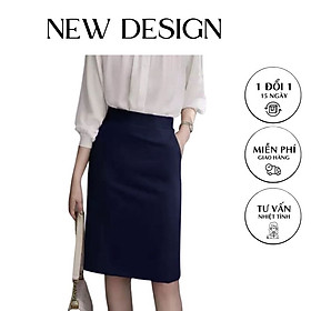 Chân váy bút chì có túi Váy công sở cao cấp form chuẩn dáng đẹp vải kaki thun co giãn New Design CV0005