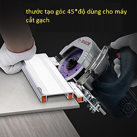 Hình ảnh Review Thước tạo góc 45 độ cho máy cắt gạch