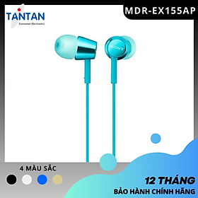 Tai nghe NHÉT TAI Sony MDR-EX155AP | FREESHIP | Loa Dynamic 9mm - Đeo thoải mái - Dải âm tần cao - Độ nhạy 103dB/mW | Hàng Chính Hãng