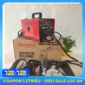 Máy hàn MIG không dùng khí 3 chức năng SASUKE MIG200 MINI cuộn dây 1kg.