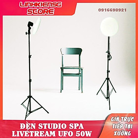 Mua Đèn Studio   livestream   spa   live Led ufo 50w chuôi e27  chân đứng 2m