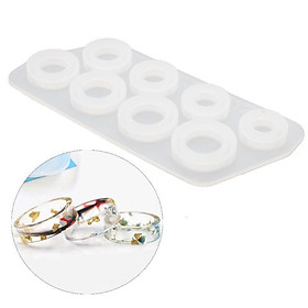Mua Khuôn Resin Bằng Silicon  Có 8 Ô Tròn Tiện Lợi