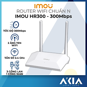 Router wifi Imou HR300 chuẩn N 300Mbps - Hỗ trợ 1 cổng WAN, 3 cổng LAN