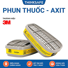 Mua Phin lọc 3M 6003 Phin lọc hơi hữu cơ  vô cơ (thuốc bảo vệ thực vật  hơi sơn  hóa chất) thường sử dụng cho mặt nạ phòng độc 3M 6200  3M 7502  3M 6800