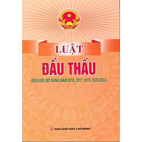 Hình ảnh Sách - Luật đấu thầu ( sửa đổi, bổ sung năm 2016,2017,2019,2020,2022)