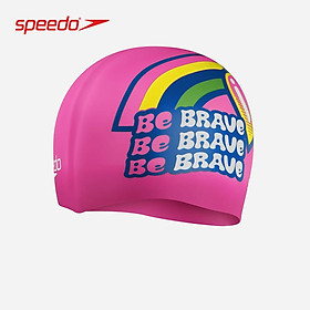 Mũ bơi trẻ em Speedo Slogan Prt - 8-0838614636