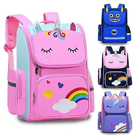 Balo dáng hộp Ngựa Pony ️ ️CHỐNG GÙ LƯNG - SIÊU NHẸ dành cho bé gái chất liệu chống thấm nước, siêu nhẹ [Mẫu H