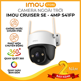Camera IMOU Cruiser SE 2MP4MP, Camera ngoài trời, xoay 360, chống nước IP66, tích hợp đèn chiếu sáng, có màu ban đêm - Hàng Chính Hãng - 4MP2K