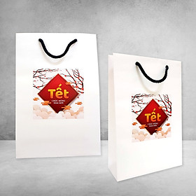 COMBO 5 TÚI GIẤY KRAFT TRẮNG TẶNG QUÀ TẾT 20x30cm