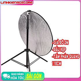 Mua Bộ kit đỡ tấm phản quang studio chân cao 2m có thể điều chỉnh hỗ trợ chụp ảnh studio