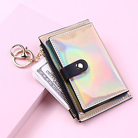 Mini Women PU Leather Wallet RFID Blocking Bifold with Money Organizer Credit Card Holder Purse