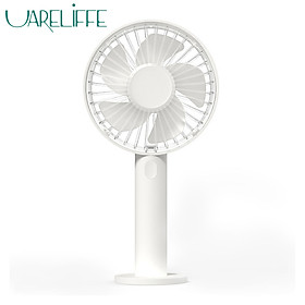 Quạt cầm tay Uareliffe ,Quạt để bàn mini có thể điều chỉnh với đế có thể tháo rời cổng sạc USB , có thể sạc được Thiết kế nhỏ gọn sử dụng du lịch ngoài trời
