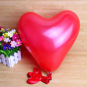Bộ 50 Bong Bóng Trái Tim Nhiều Màu - Bóng Bay Trái Tim Trang Trí Tiệc