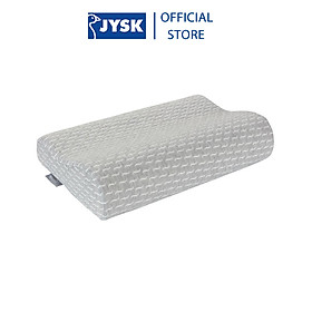 Bộ 2 ruột gối Memory Foam | JYSK Wellpur Kvina | xám | R30xD50xC10/7cm