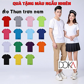 Áo thun nam cổ tròn 100% cotton cao cấp Doka CT-01 ( Xám lợt )