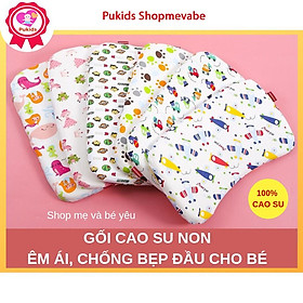 Gối Cho Bé Sơ Sinh Cao Su Non, Loại To, Chống Bẹt