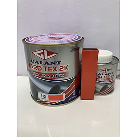 Sơn sắt mạ kẽm không cần lót Galant Hard Tex 2K Orange 412 1L/bộ