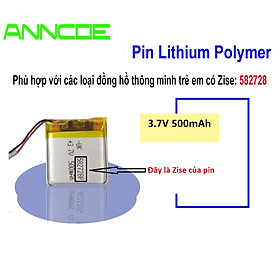 Mua Pin ANNCOE 500 mAh - Zise: 582728 thay thế cho các loại đồng hồ thông minh trên thị trường - Hàng Nhập Khẩu