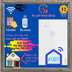 Mua Công tắc điện thông minh cảm ứng wifi smart life app  tuya điều khiển từ xa qua điện thoại 220V 3 Nut