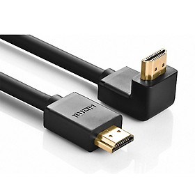 Cáp tín hiệu HDMI bẻ lên góc vuông 90 độ dài 1m màu đen UGREEN 10120Hd103 hàng chính hãng
