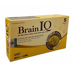 Viên Uống Bổ Não Brain IQ - Tăng Cường Tuần Hoàn Não, Ngủ Ngon, Cải Thiện Trí Nhớ ( Hộp 30 Viên)
