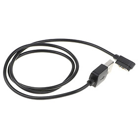 2 Pin USB Smart Watch Charging Cable  Charging Base Black