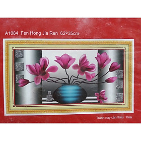 Mua Tranh thêu chữ thập Bình Hoa (62*35cm) chưa thêu