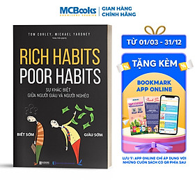 Sách Rich Habits - Poor Habits Sự khác biệt giữa người giàu và người nghèo