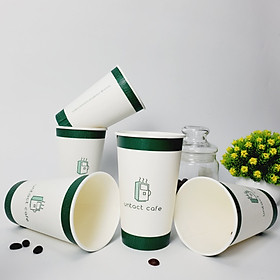 Mua Set 50 cốc giấy cafe 480ml size 16oz siêu đẹp