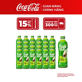 [SALE 11.11] Thùng 24 Chai Trà Bí Đao La Hán Quả 450ml – Fuze Tea, Giải Khát Ngay, Coca-Cola Official Store