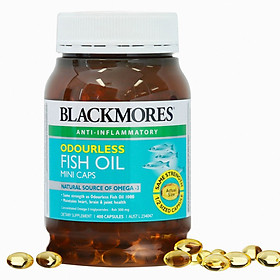 Dầu Cá Blackmores Fish Oil Odourless Mini Caps - 400 viên (Hàng Nhập Khẩu Từ Úc)(Random new and old versions)