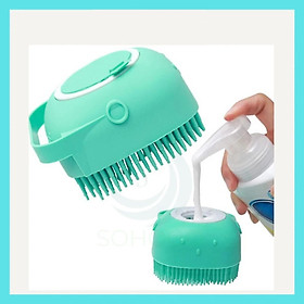 Mua Bàn chải silicon gội đầu massage  tẩy da chết  massage cơ thể cho trẻ em và người lớn