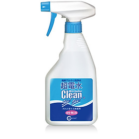 Chai xịt Nước ion siêu kiềm CLEAN SHU! SHU! 500mL Khử khuẩn Diệt virus trên bề mặt vật dụng gia dụng từ Nhật Bản 