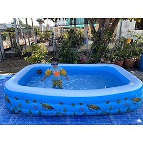 Mua Hồ bơi lớn 2m55 fun hộp kèm bơm điện