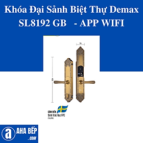 Mua Khóa Đại Sảnh Biệt Thự Demax SL8192 GB - APP WIFI. Hàng Chính Hãng