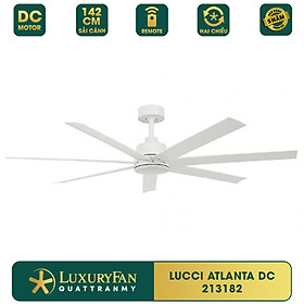 Mua Quạt trần LUCCI ATLANTA DC - Động cơ DC tiết kiệm điện  sải cánh 142cm  có đèn - Hàng chính hãng
