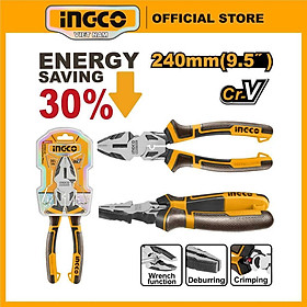 Mua Kìm răng cao cấp 9.5 inch chất liệu thép Crv Ingco HHCP28240 tay cầm 2 màu.