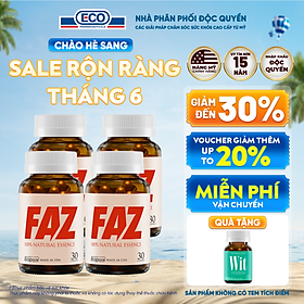 Combo 4 Hộp 30v - Viên Uống FAZ Ecogreen Hỗ Trợ Giảm Mỡ Máu, Điều Hòa Tim Mạch