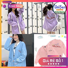  Áo Khoác Nữ cardigan Vải Thun Nỉ Ngoại Free Size 70kg AK66